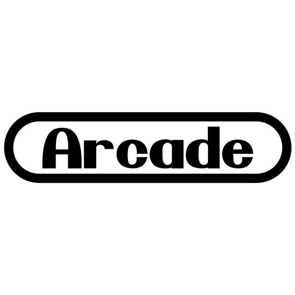 Autocollants: Arcade Retro avec Cadre Ovale