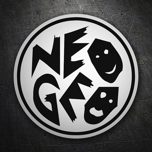Autocollants: Neo-Geo Faces Black and White