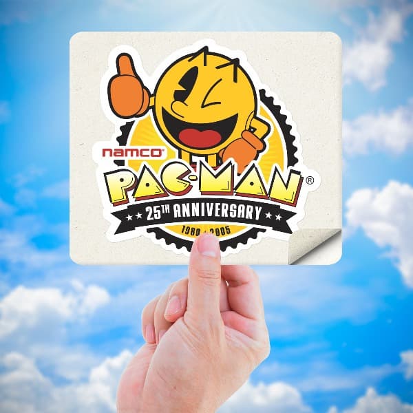 Autocollants: Pac-Man 25ème anniversaire