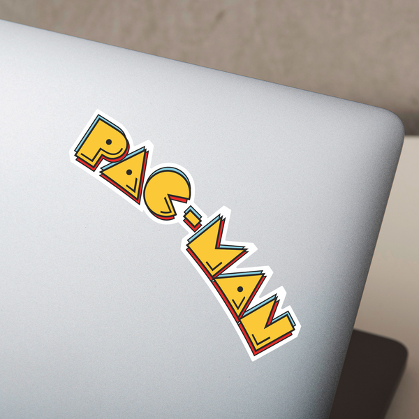 Autocollants: Pac-Man Logo