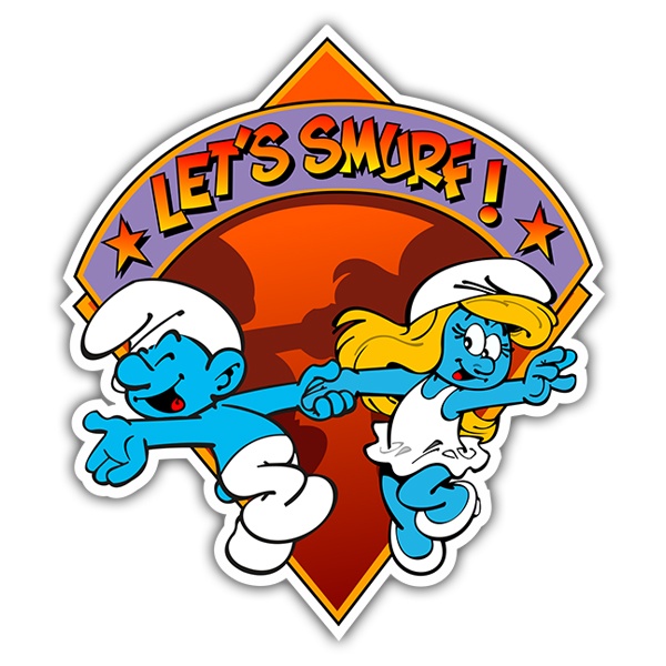 Autocollants: Schtroumpfs Let´s Smurf!