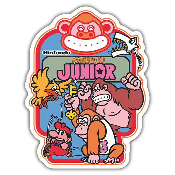 Autocollants: Donkey Kong Junior Jeu vidéo 0