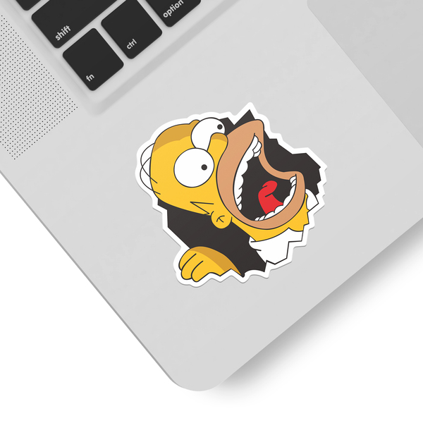 Autocollants: Homer mange des murs