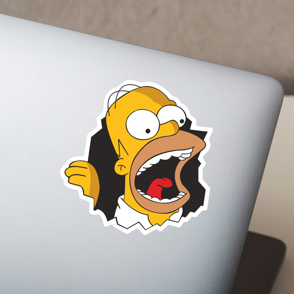 Autocollants: Homer mange des murs