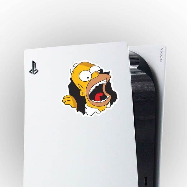 Autocollants: Homer mange des murs