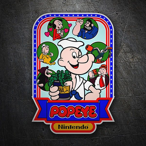 Autocollants: Popeye Jeu vidéo