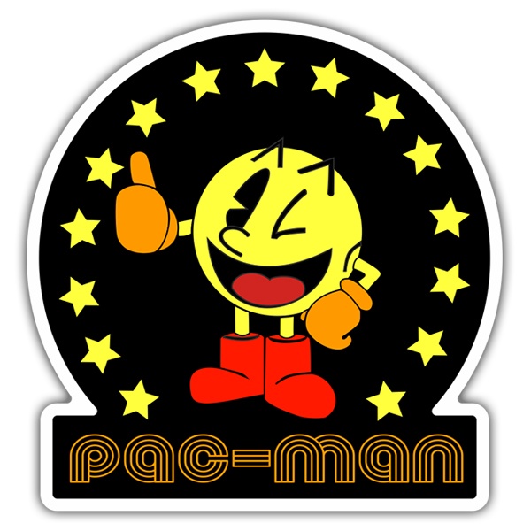 Autocollants: Pac-Man Star