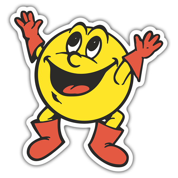Autocollants: Pac-Man Sauter