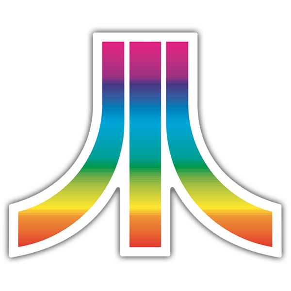 Autocollants: Atari Multicolore