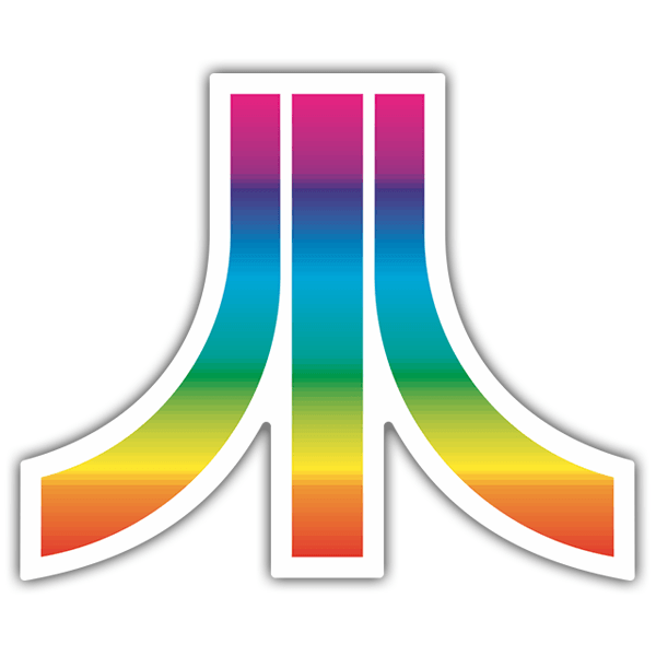 Autocollants: Atari Multicolore 0