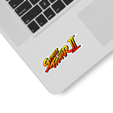 Autocollants: Street Fighter II Logo Ombre 3
