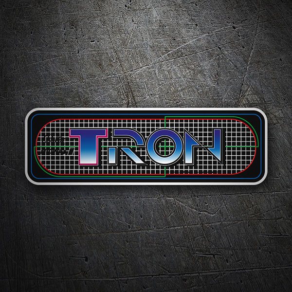 Autocollants: TRON en Lettres Majuscules avec D&eacute;grad&eacute; de Couleur