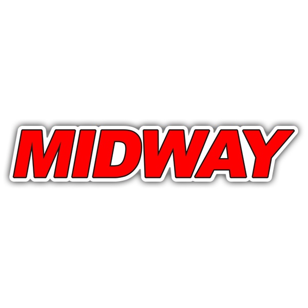 Autocollants: Logo rouge de Midway