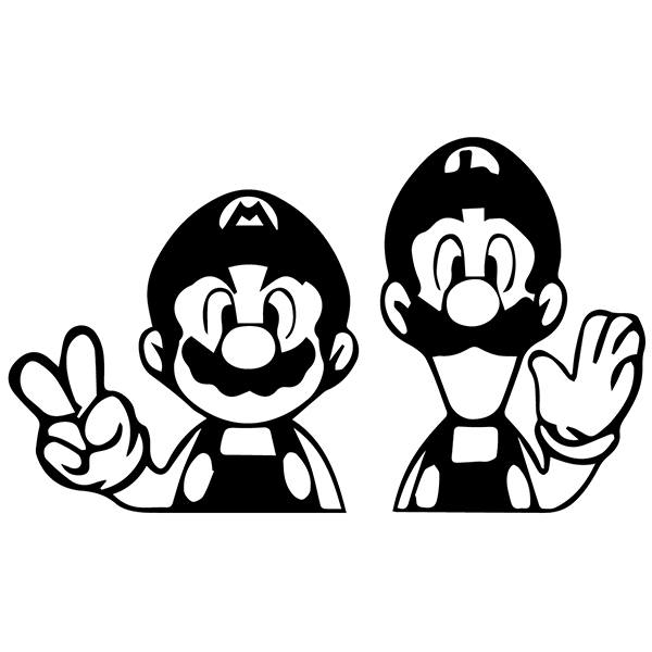 Stickers pour enfants: Mario et Luigi