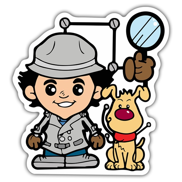 Autocollants: Inspecteur Gadget Cartoon