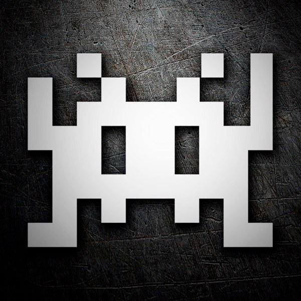 Autocollants: Space Invaders Martien 