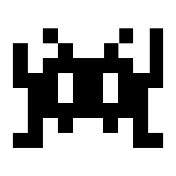 Autocollants: Space Invaders Martien 