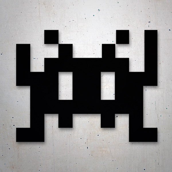 Autocollants: Space Invaders Martien 