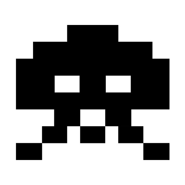 Autocollants: Space Invaders Martien II