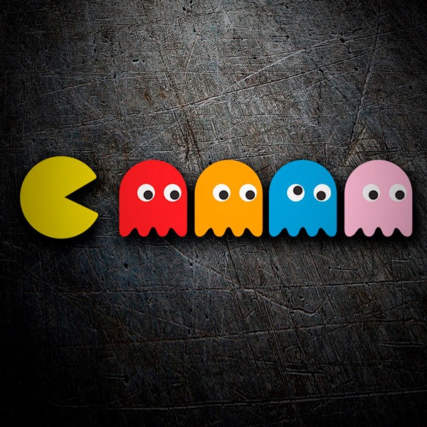 Autocollants: Pac-Man et les Fantômes