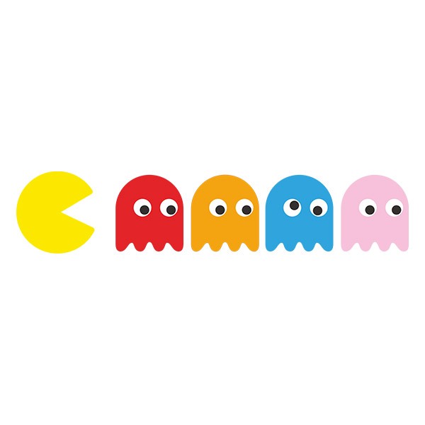 Autocollants: Pac-Man et les Fantômes