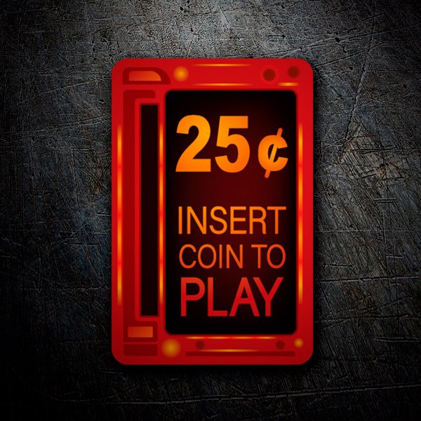 Autocollants: Insert Coin to Play 1