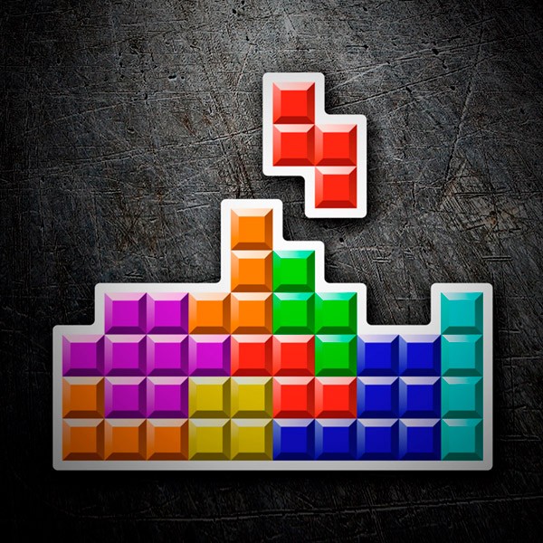 Autocollants: Tetris Bloc de Pièces