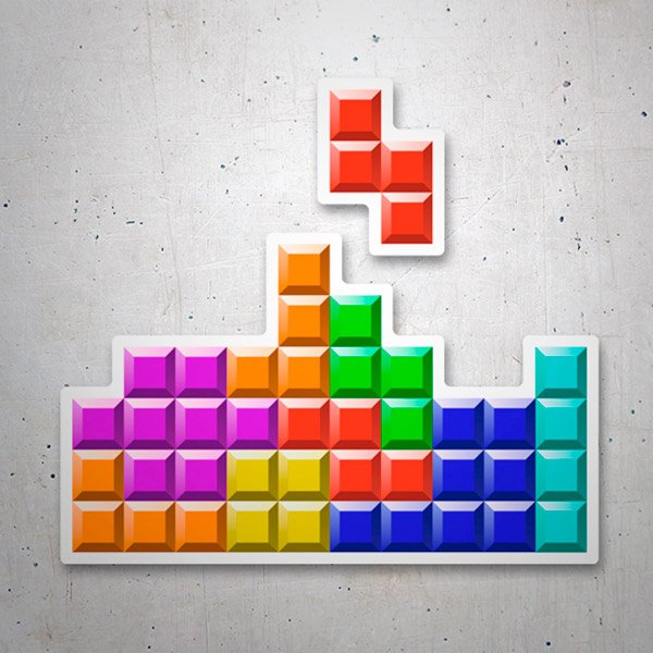 Autocollants: Tetris Bloc de Pièces