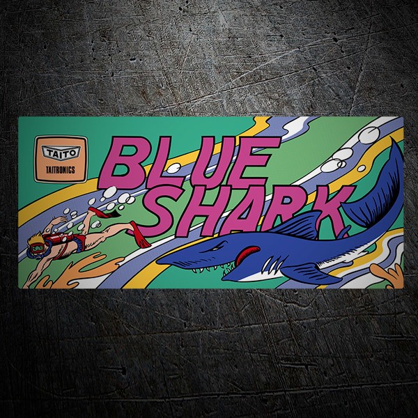 Autocollants: Blue Shark