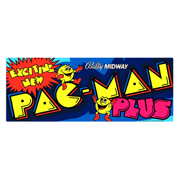 Autocollants: Pac-Man Plus 0