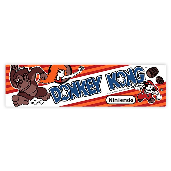 Autocollants: Donkey Kong Pauline