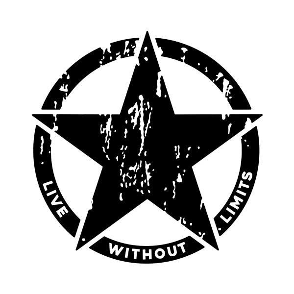 Autocollants: Live whith out limits Army