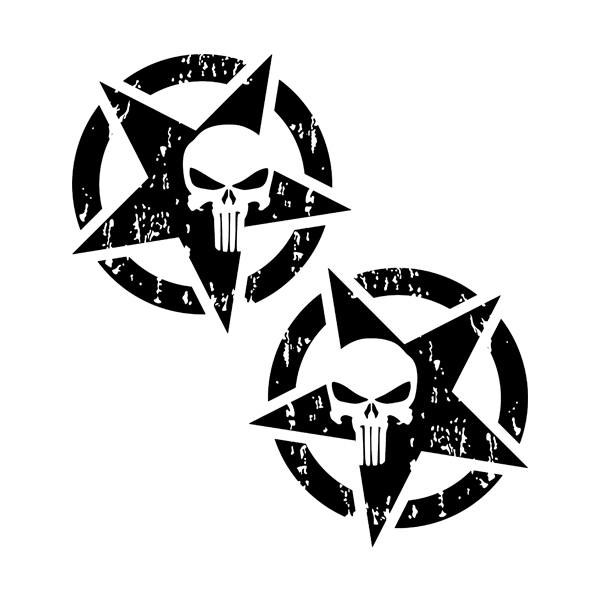 Autocollants: Kit Punisher US Army