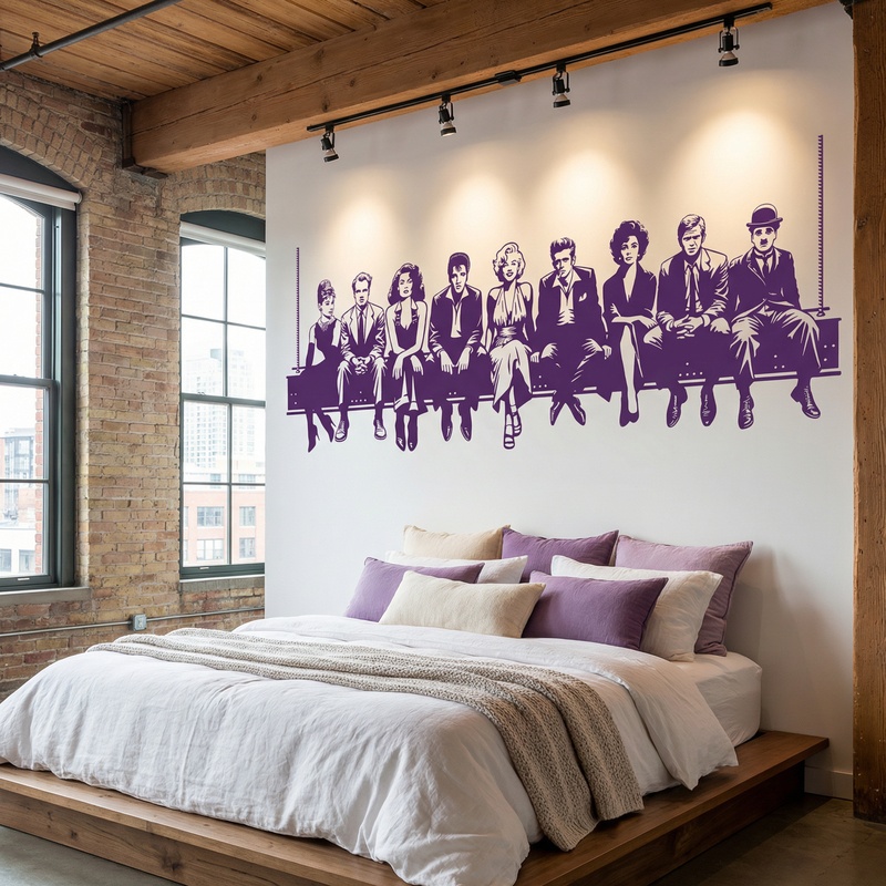 Stickers muraux: D&eacute;jeuner au Hollywood 2024