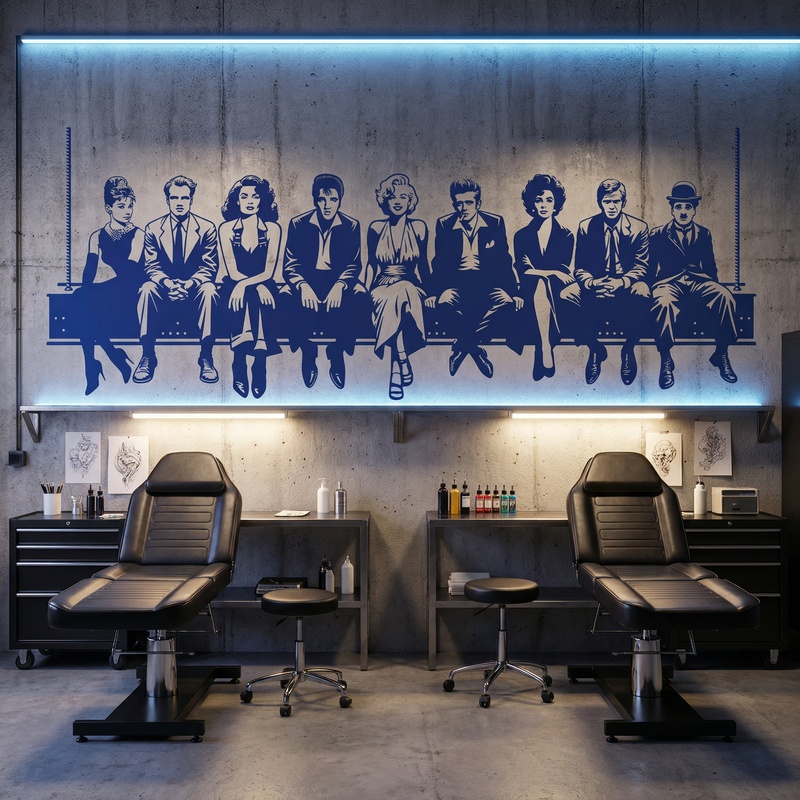 Stickers muraux: D&eacute;jeuner au Hollywood 2024