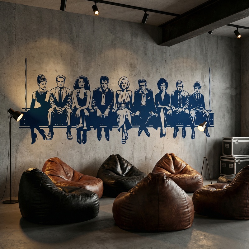 Stickers muraux: D&eacute;jeuner au Hollywood 2024