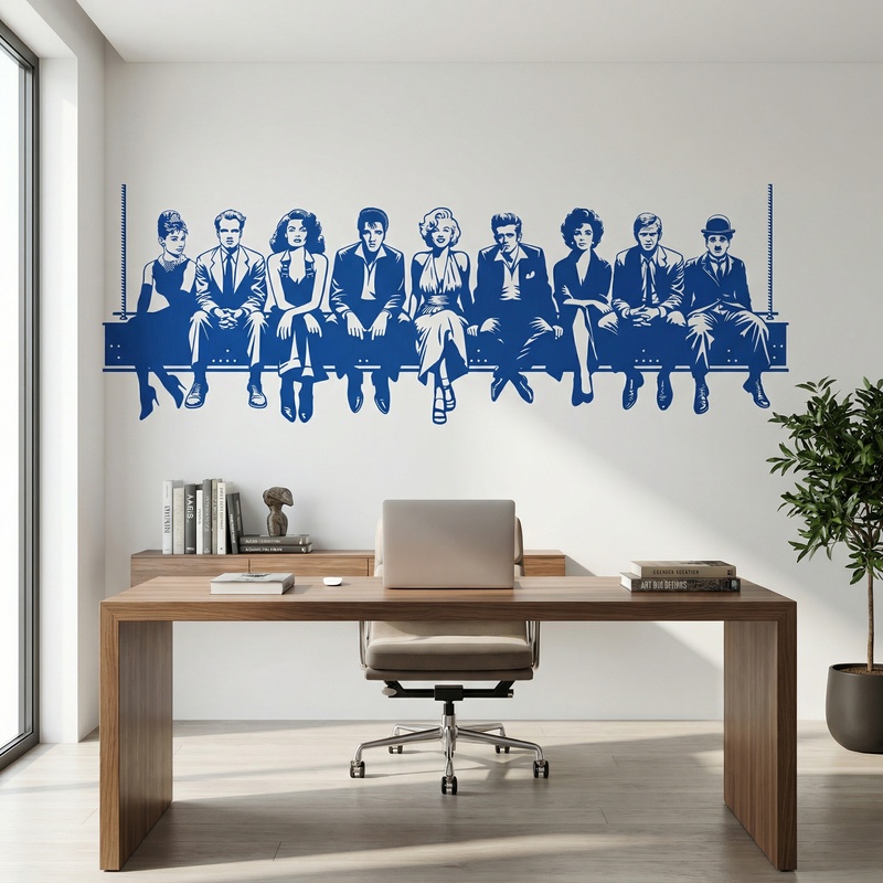 Stickers muraux: D&eacute;jeuner au Hollywood 2024