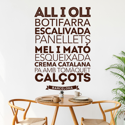 Stickers muraux: Gastronomie à Barcelone