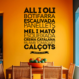 Stickers muraux: Gastronomie à Barcelone 4