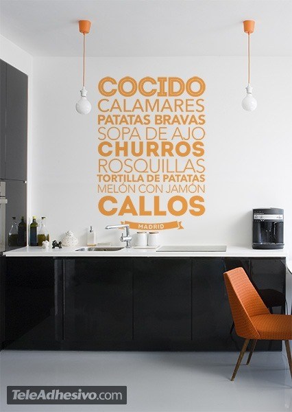 Stickers muraux: Gastronomie à Madrid