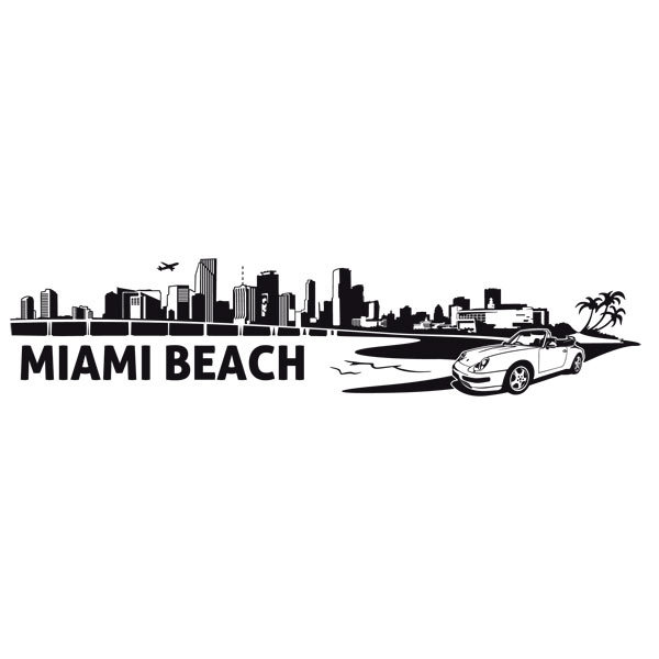 Stickers muraux: Miami Skyline
