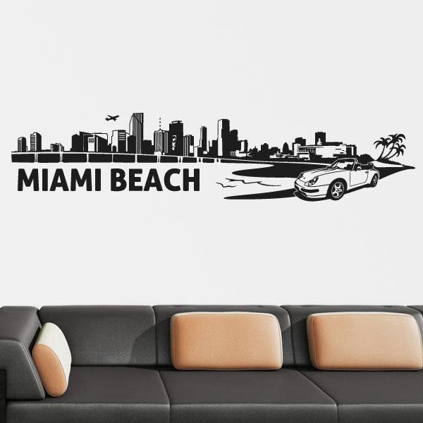 Stickers muraux: Miami Skyline