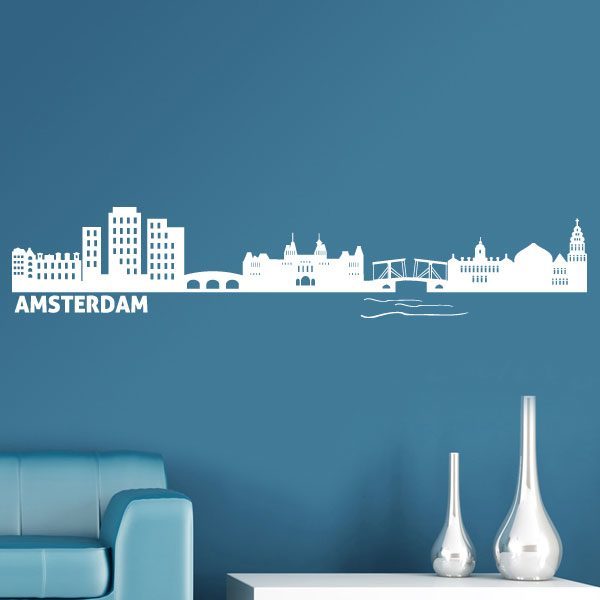 Stickers muraux: Skyline Amsterdam