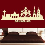 Stickers muraux: Skyline de Bruxelles 2