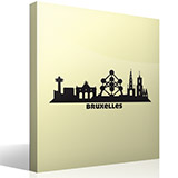Stickers muraux: Skyline de Bruxelles 3
