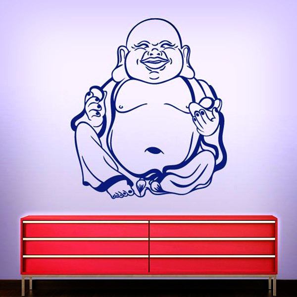 Stickers muraux: Hotei, Bouddha qui rit