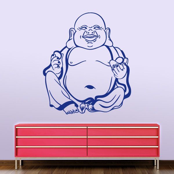 Stickers muraux: Hotei, Bouddha qui rit