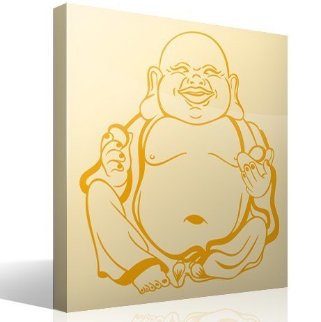 Stickers muraux: Hotei, Bouddha qui rit