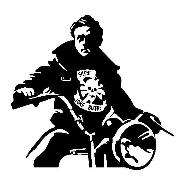 Stickers muraux: James Dean Motorbike