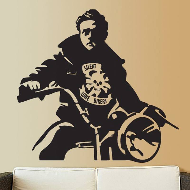 Stickers muraux: James Dean Motorbike